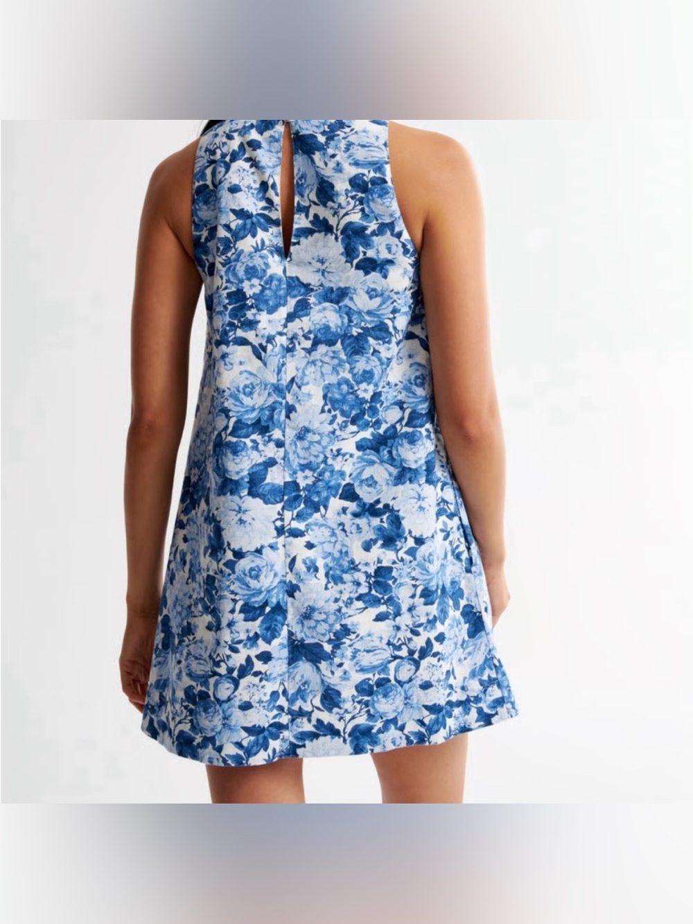 Abercrombie & Fitch Blue and White Floral Halter Dress - Picture 2 of 5